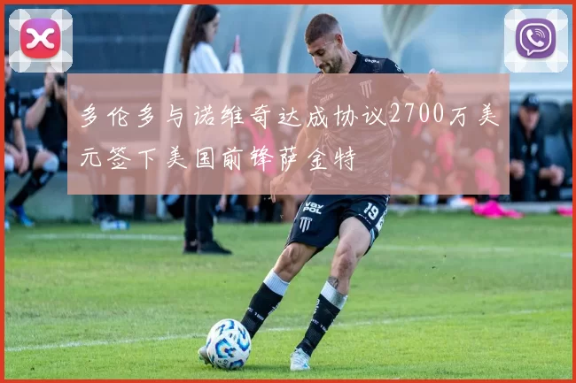 多伦多与诺维奇达成协议2700万美元签下美国前锋萨金特