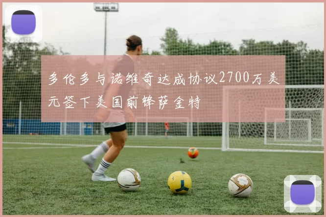 多伦多与诺维奇达成协议2700万美元签下美国前锋萨金特