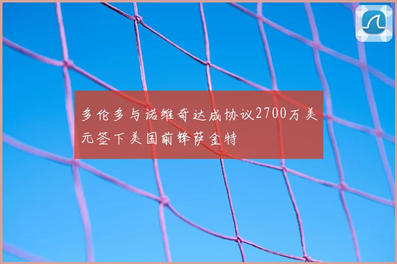 多伦多与诺维奇达成协议2700万美元签下美国前锋萨金特