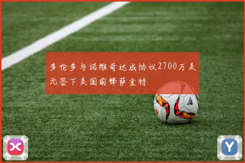 多伦多与诺维奇达成协议2700万美元签下美国前锋萨金特