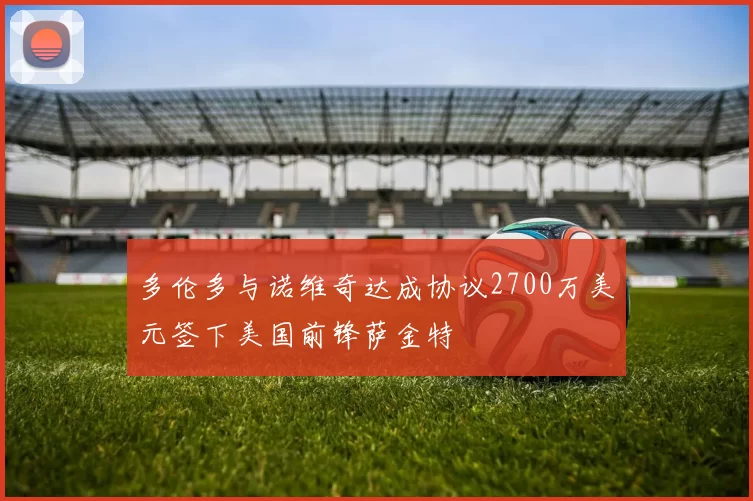 多伦多与诺维奇达成协议2700万美元签下美国前锋萨金特
