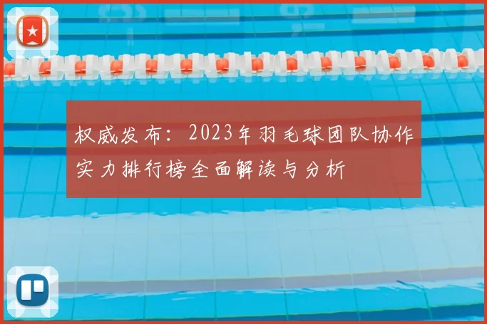 权威发布：2023年羽毛球团队协作实力排行榜全面解读与分析